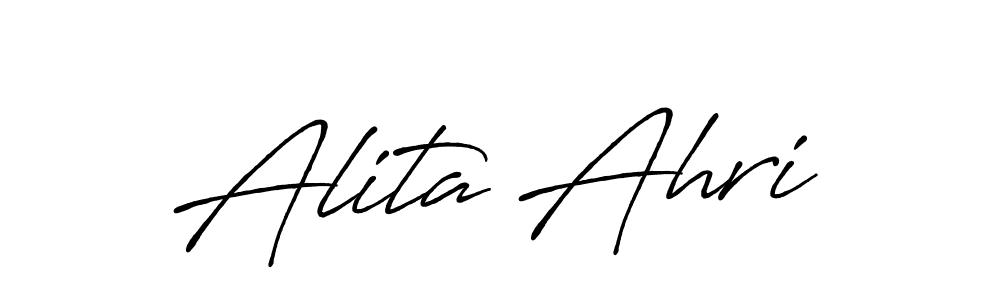 You can use this online signature creator to create a handwritten signature for the name Alita Ahri. This is the best online autograph maker. Alita Ahri signature style 7 images and pictures png